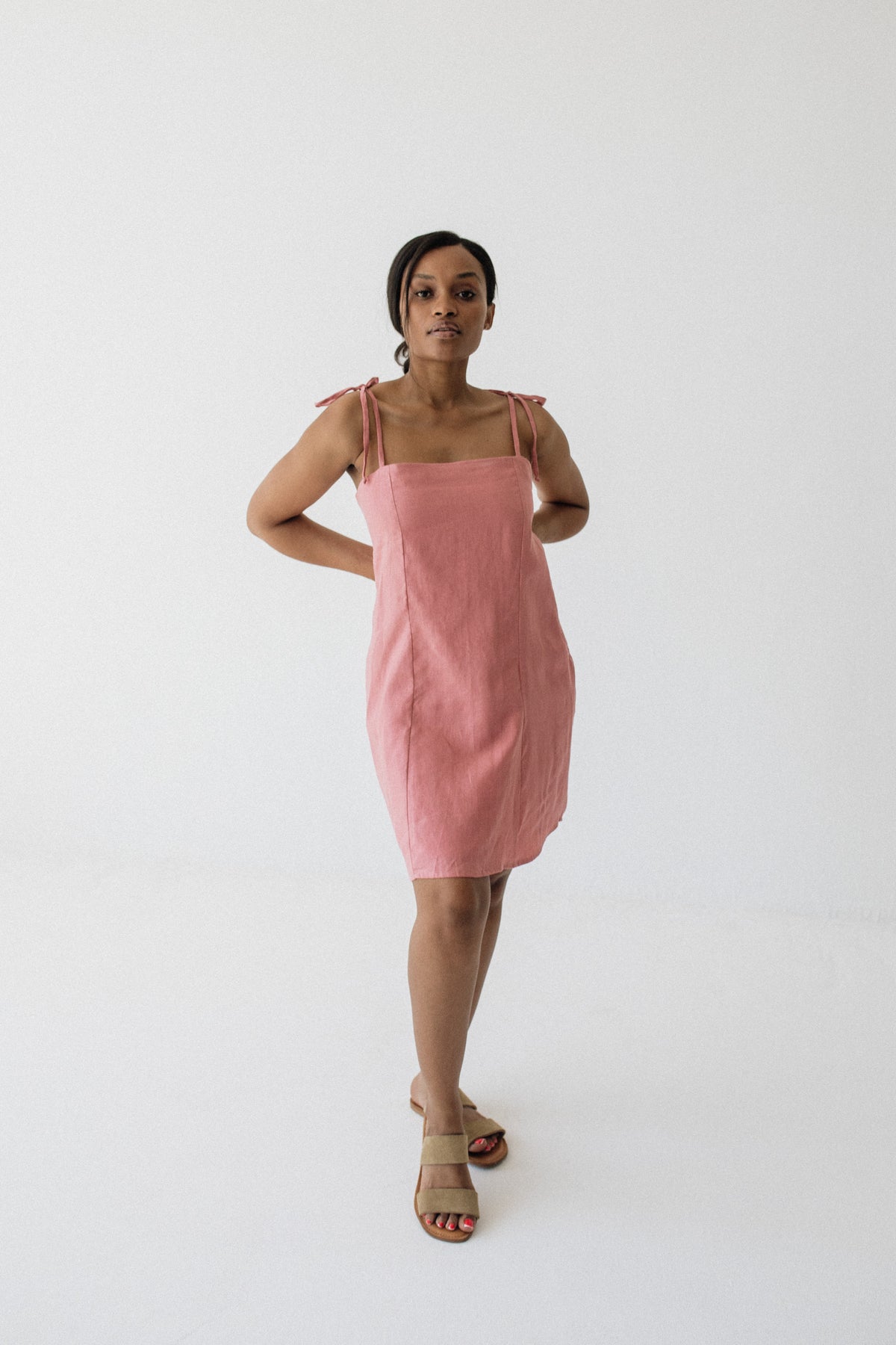 Guava Tie Strap Mini Dress – Janni & George